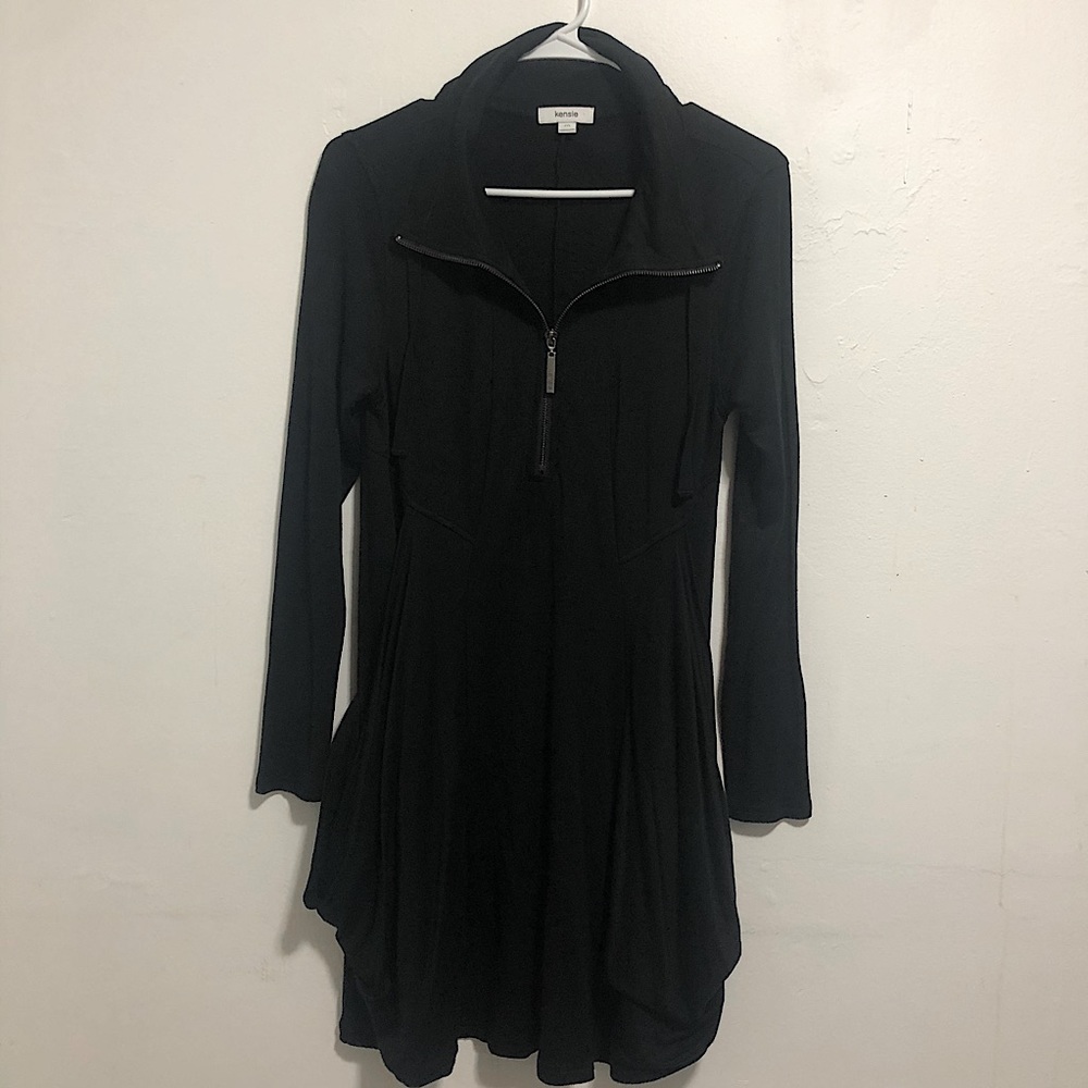 Kensie black long sleeve dress